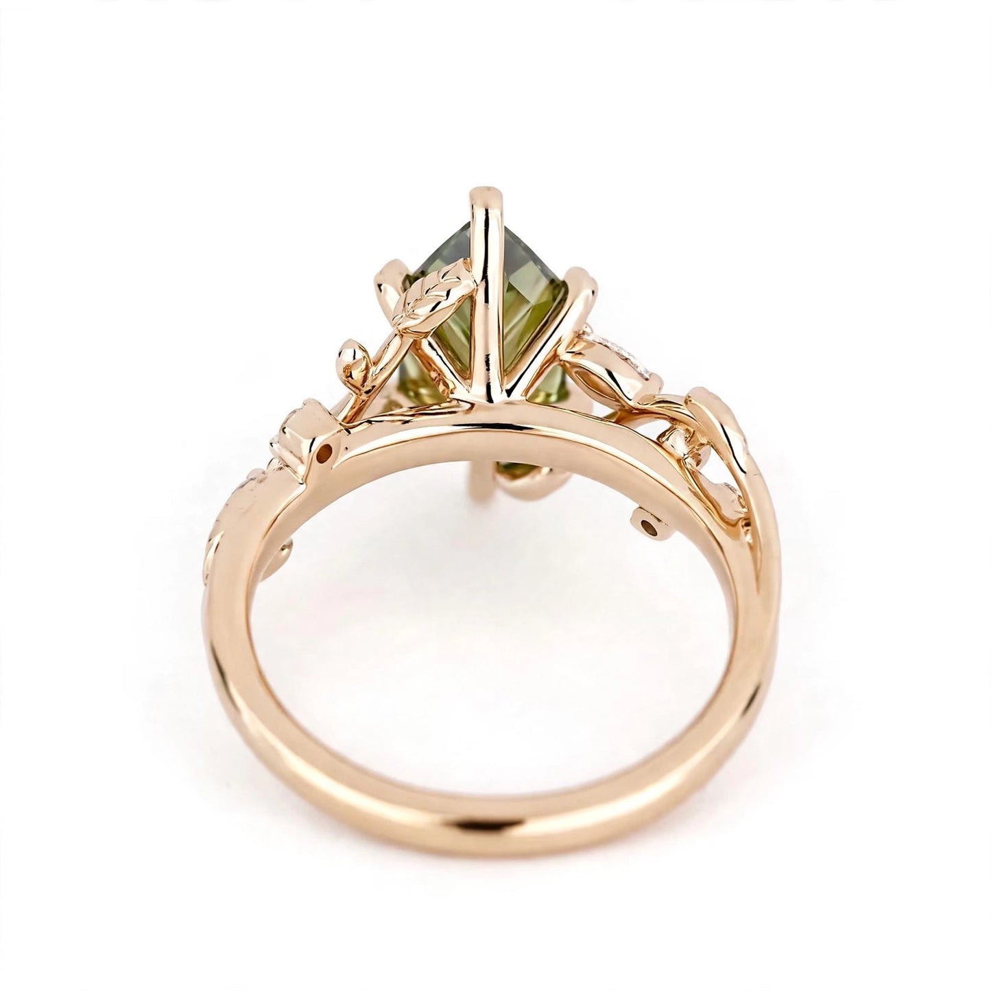 Green Marquise IGI Ring