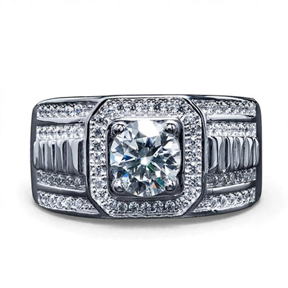 Men Rings Lab Grown Mossanite