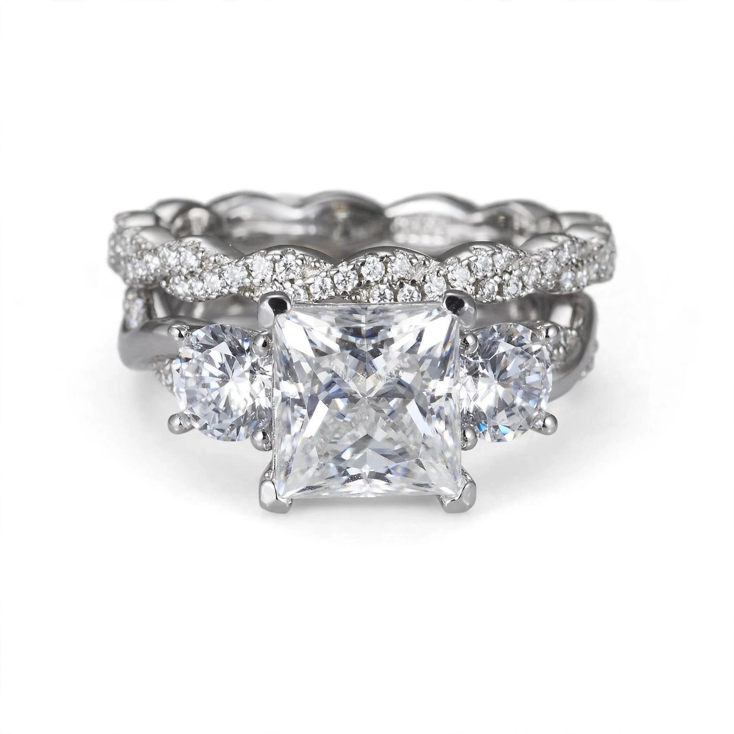 Wedding Set S925 Lab Grown Stone