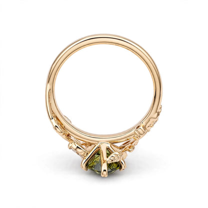 Green Marquise IGI Ring