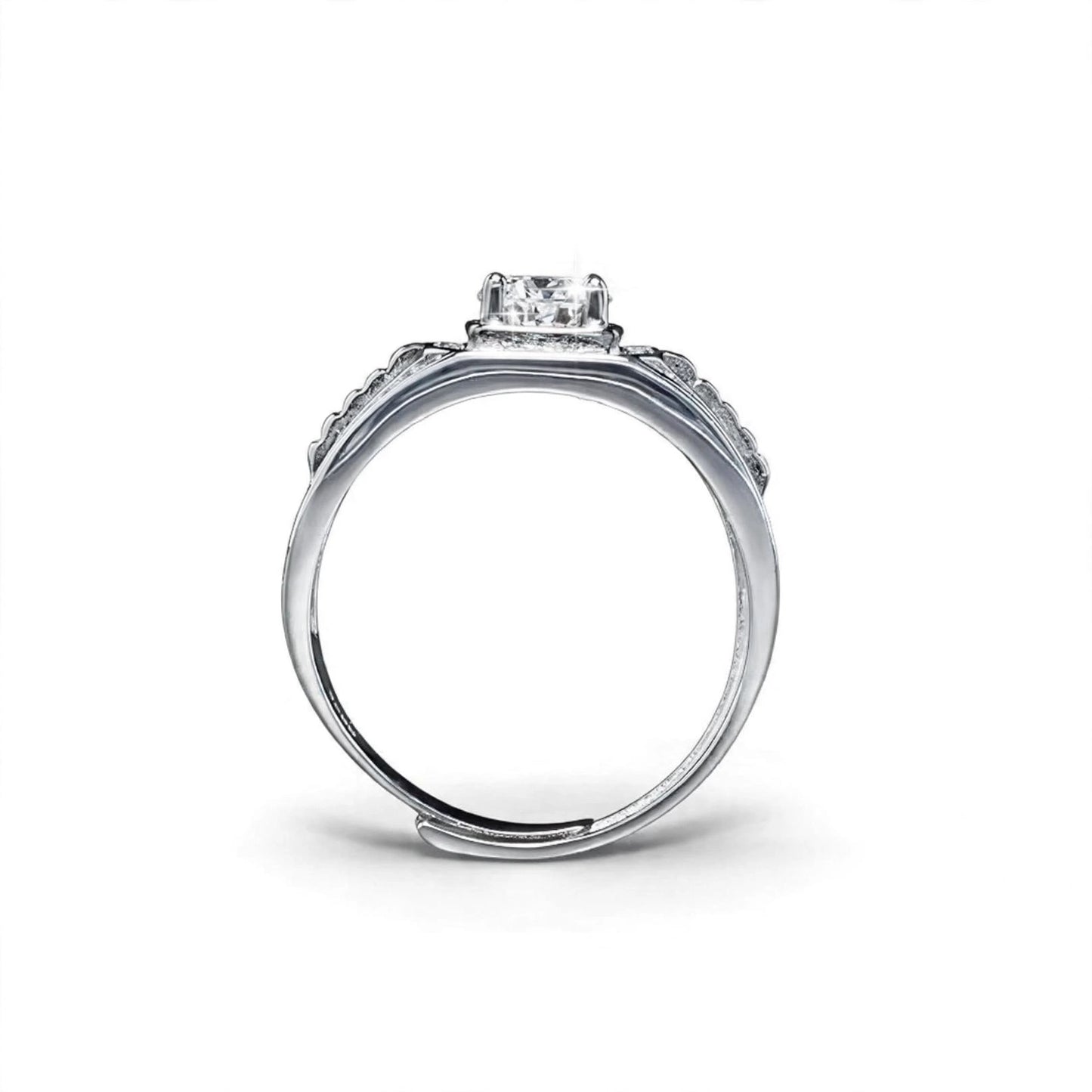 Men Rings Lab Grown Mossanite